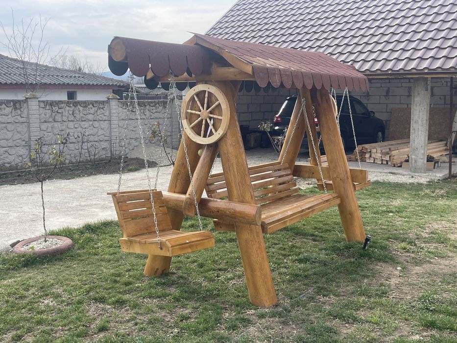 Leagan din lemn masiv