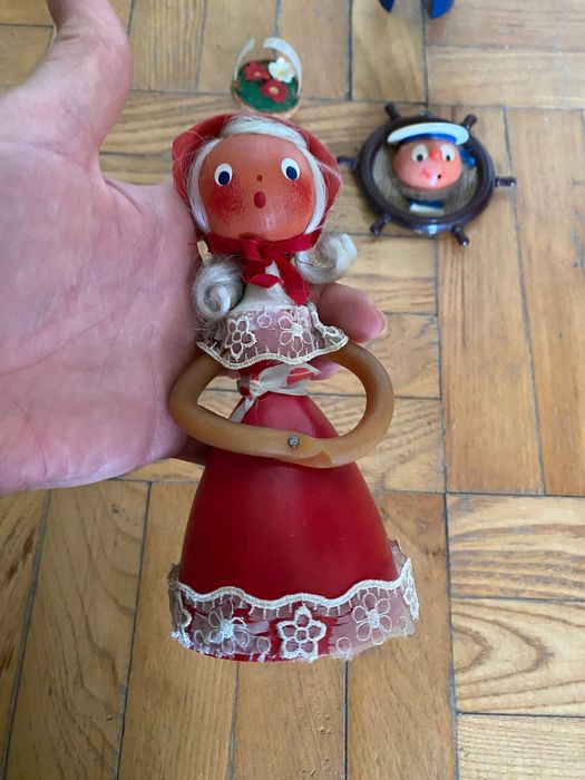 Сувенирни дървени статуетки Попай морякът и жена му