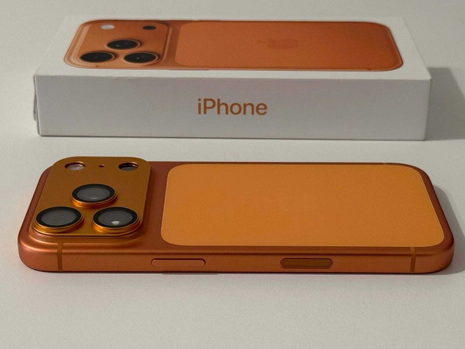 Бартер! Като НОВ! iPhone 17 Pro Cosmic Orange (Оранжев) 100% 73 Цикъла.