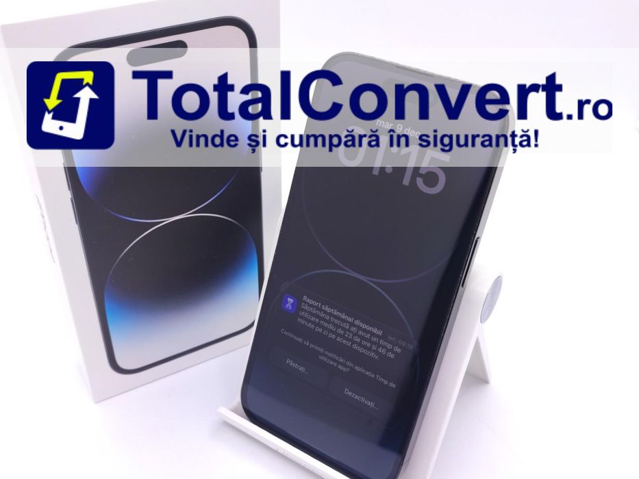 Apple iPhone 14 Pro 256GB Space Black 6GB, Garantie 24 luni | #D88488