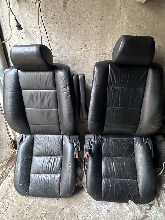 Кожаные сиденья на БМВ Е32 Е34