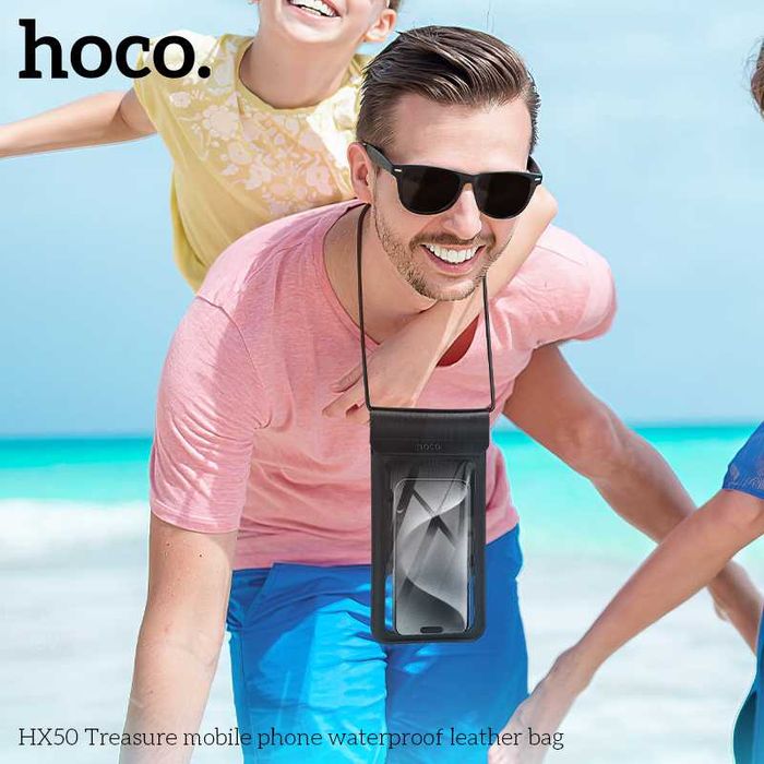 Hoco HX50 Treasure Водонепроницаемый кожаная чехол для iPhone 15 16