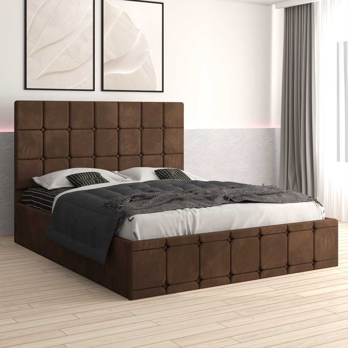 Paturi tapitate-mobila-set dormitor-livrare gratuita cu verificare