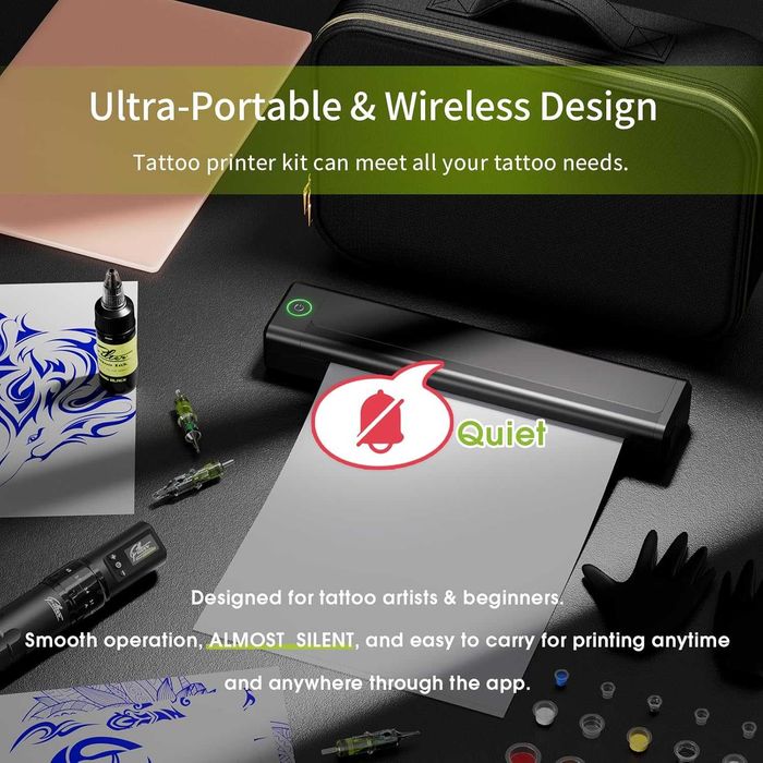 Комплект за татуировки - Машина за шаблонно печатане 6 хода 2,5-4,8 мм