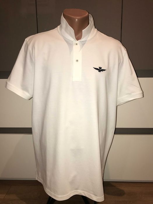 Оригинална поло-тениска Aeronautica Militare, бяла, размер: XXL