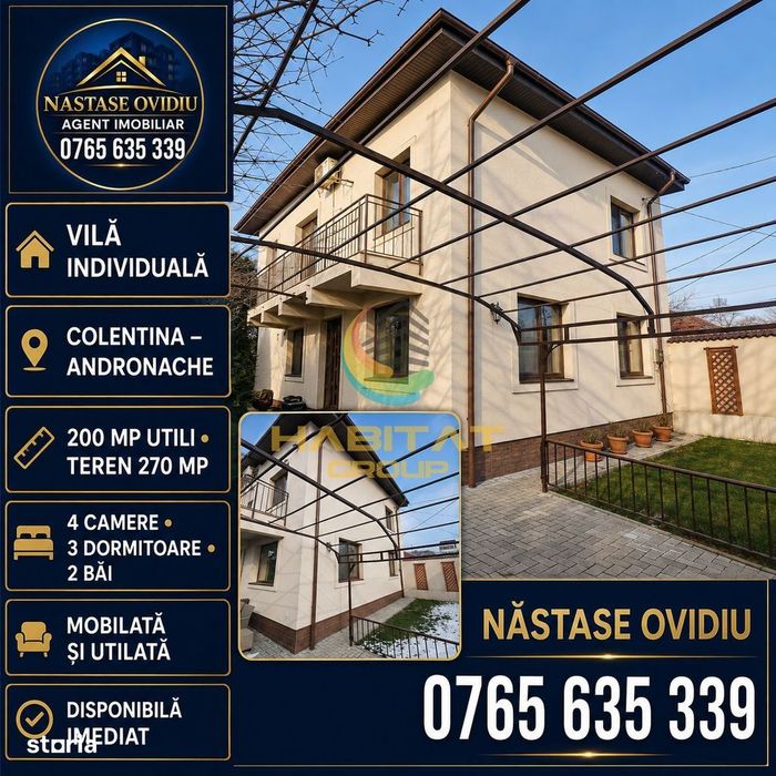 Vilă individuală Colentina–Andronache!