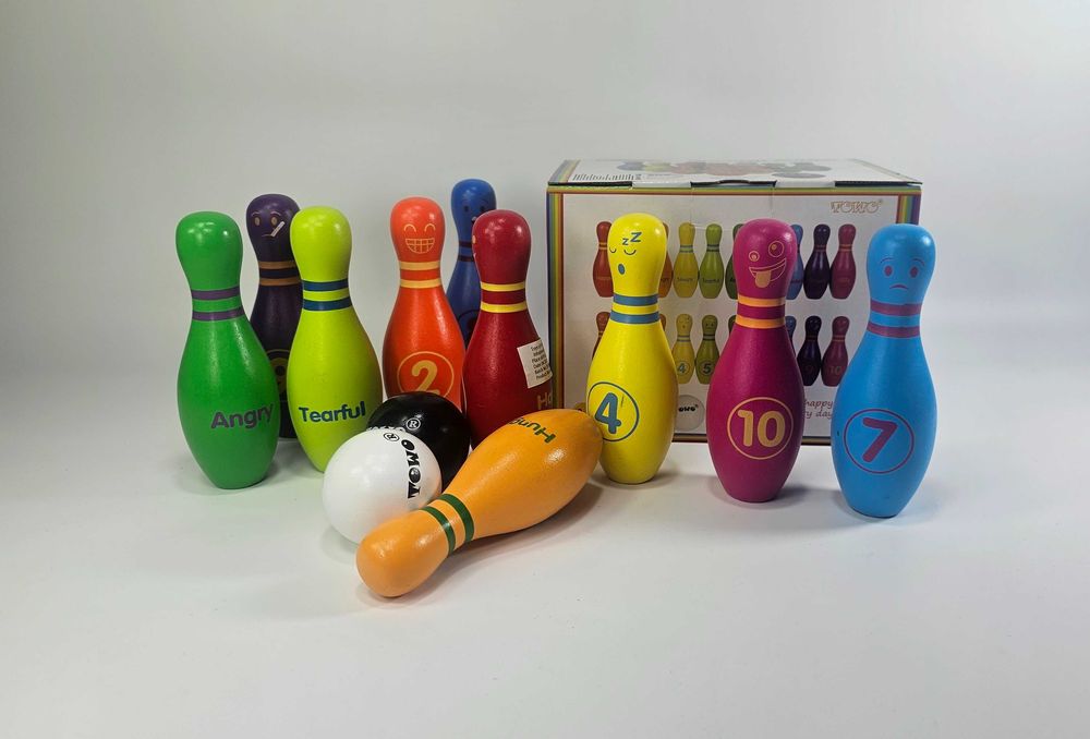 НОВО! Забавен дървен детски мини боулинг / Всички дървени играчки