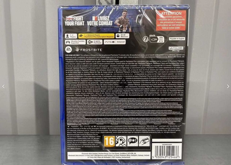 Ufc 6 диск на playstation 5