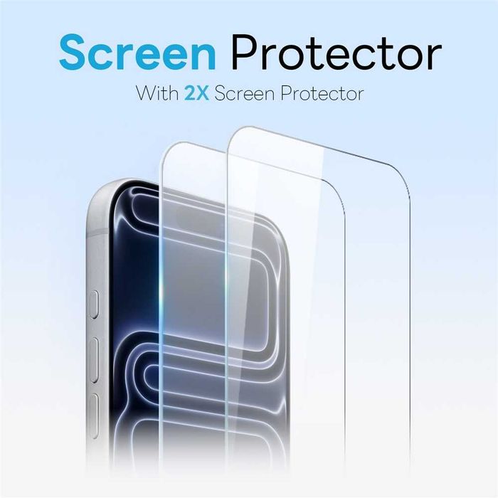 5 в 1 Premium комплект за iPhone - калъф, протектори за екран и протектори за камера