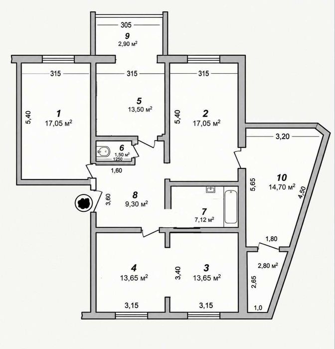 СРОЧНО продается 4в3 комнаты 105м2 Сергели 6, дехканский базар