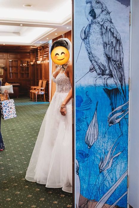 Булчинска рокля с воал