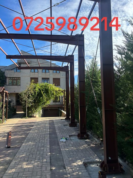 Structura metalica orice proiect realizam conform proiect carport hala