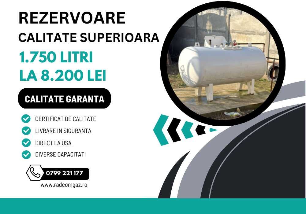Bazin / Rezervor GPL 1750 litrii cu Garantie Inclusa