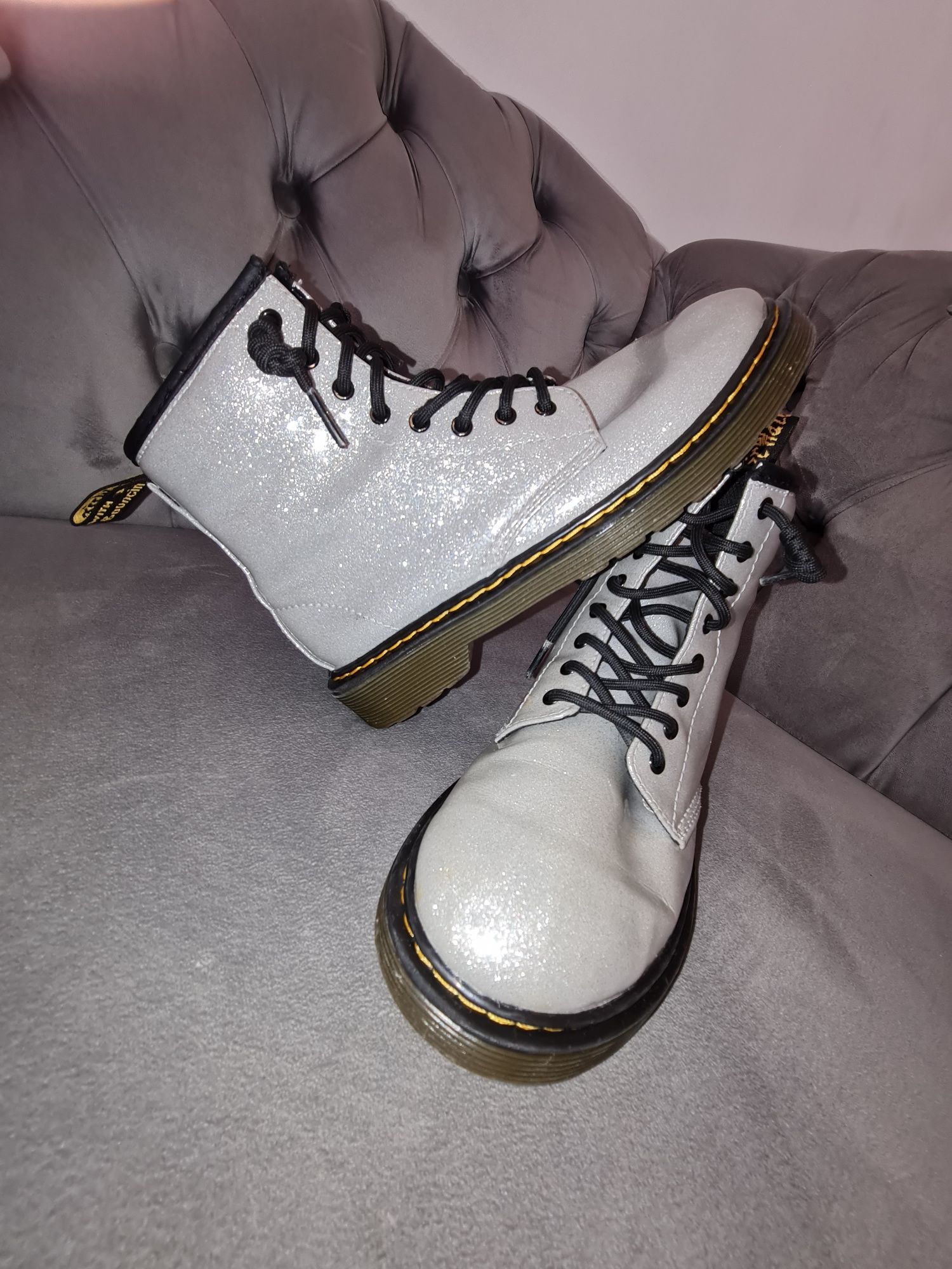 Dr martens brillantini on sale alte