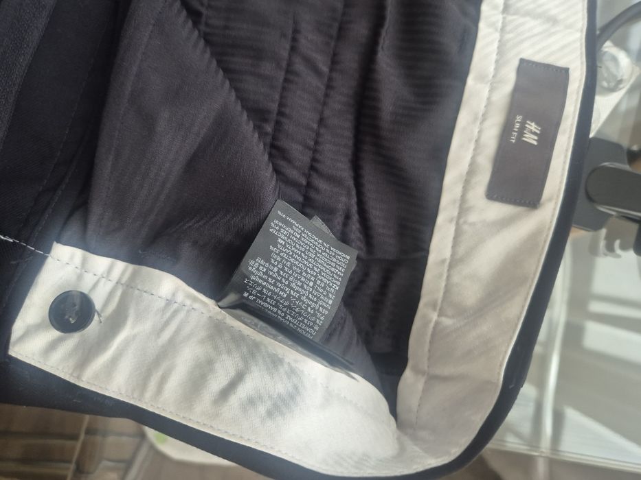 Pantaloni slim fit bărbați H&M M noi