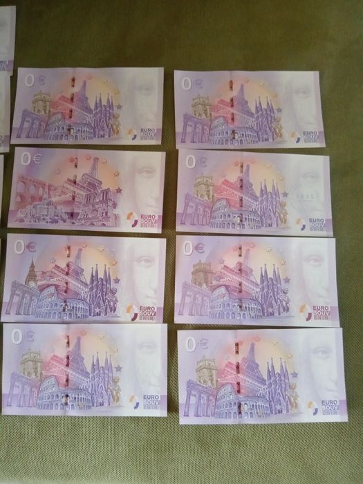 Здравейте продавам лото от 0 евро банкноти от Париж  таз годишни.