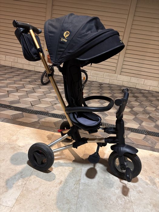 Tricicleta ultrapliabila Qplay Nova Rubber, Gold Limited Edition