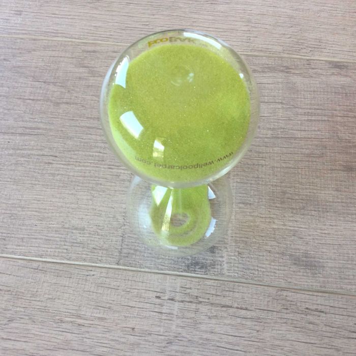 НОВ стъклен настолен пясъчен часовник 15 х 7 см