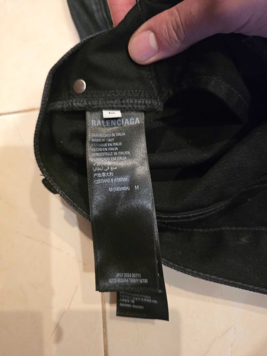 Balenciaga cut up jeans