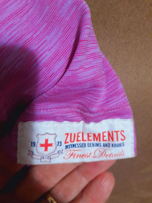 Дамска памучна рокля ZU+ELEMENTS, розов меланж