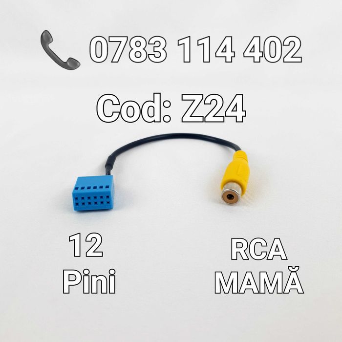 Adaptor Video–Mufa Camera Marsarier–VAG–12 / 26 Pini–Fakra–Z24–Z37–Z43