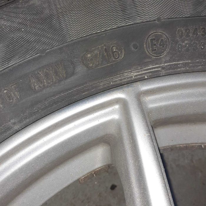 Jante Rial 5x112 cu anvelope Continental 205 55 R16 de iarna