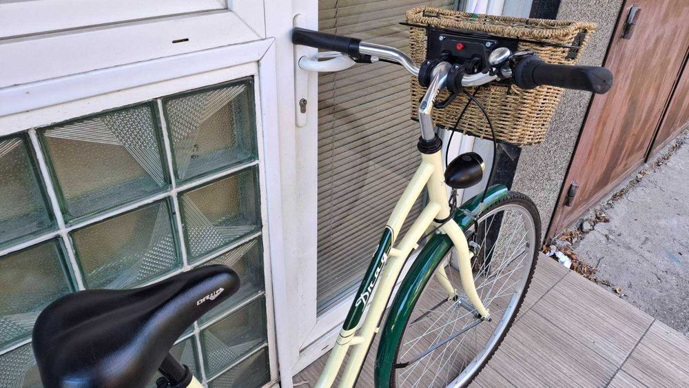 Велосипед Drag Oldtimer 28" + ратанова кошница