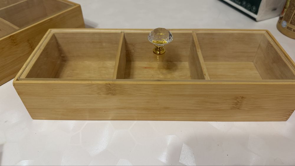 Посуда деревянная с крышкой