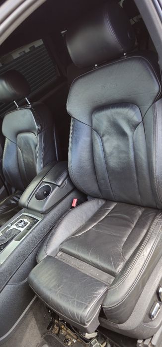 Interior scaune si bancheta piele neagra Audi Q7 S line