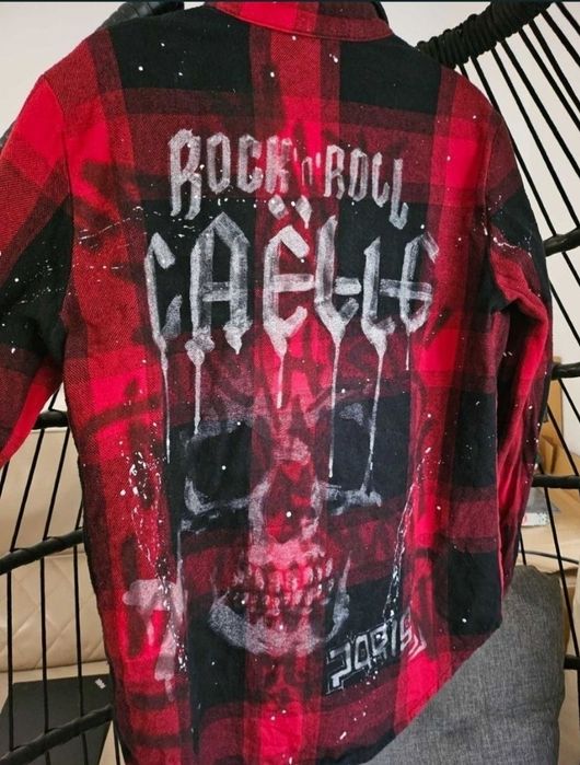 Страхотна дънкови риза Celine & Dsquared