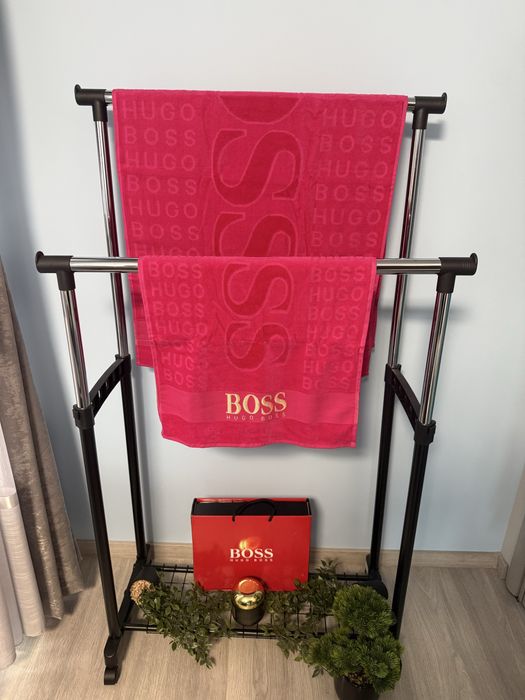 Луксозен комплект хавлии HUGO BOSS + Подаръчна  кутия
