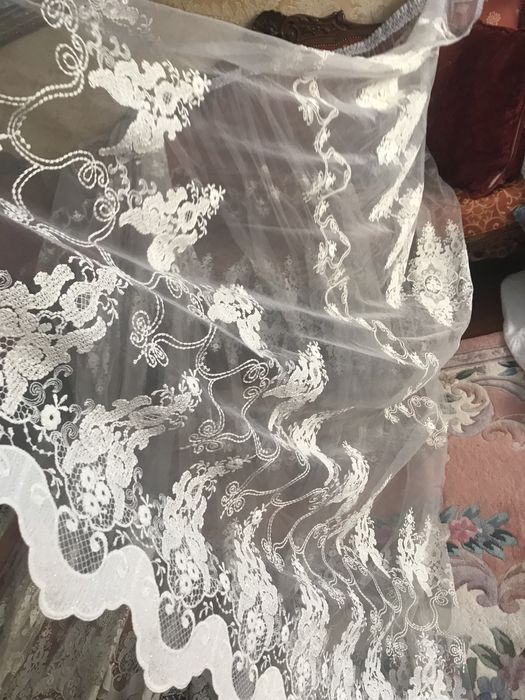 Тюль с узорами 7 м