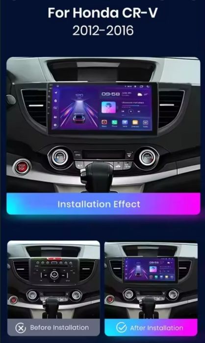 Navigatie Android dedicata HONDA CRV (2012-2016).