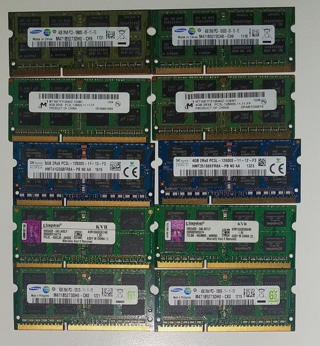 4gb ddr3 ddr3l laptop 10600 12800