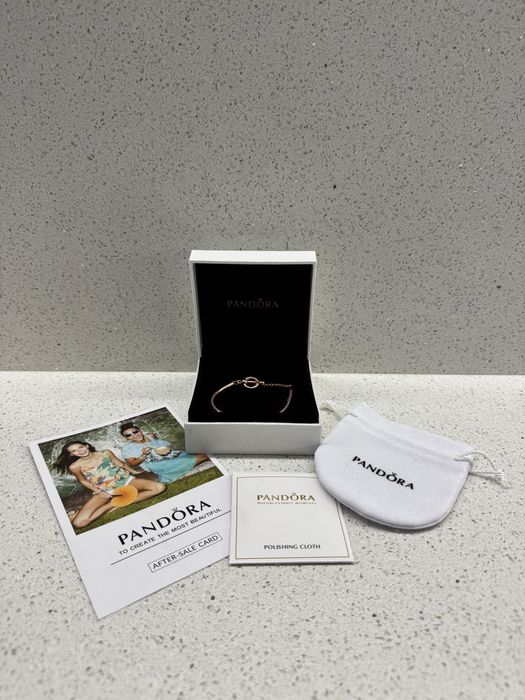 Гривна Пандора розово-златиста