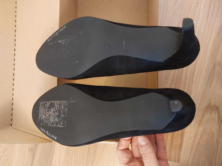 Pantofi,MARK&SPENCER(Autograph),negri,toc 8 cm,NOI