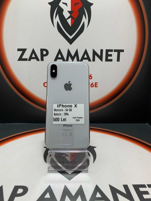 Zap Amanet Vitan - iPhone X - White - 64GB - 70%