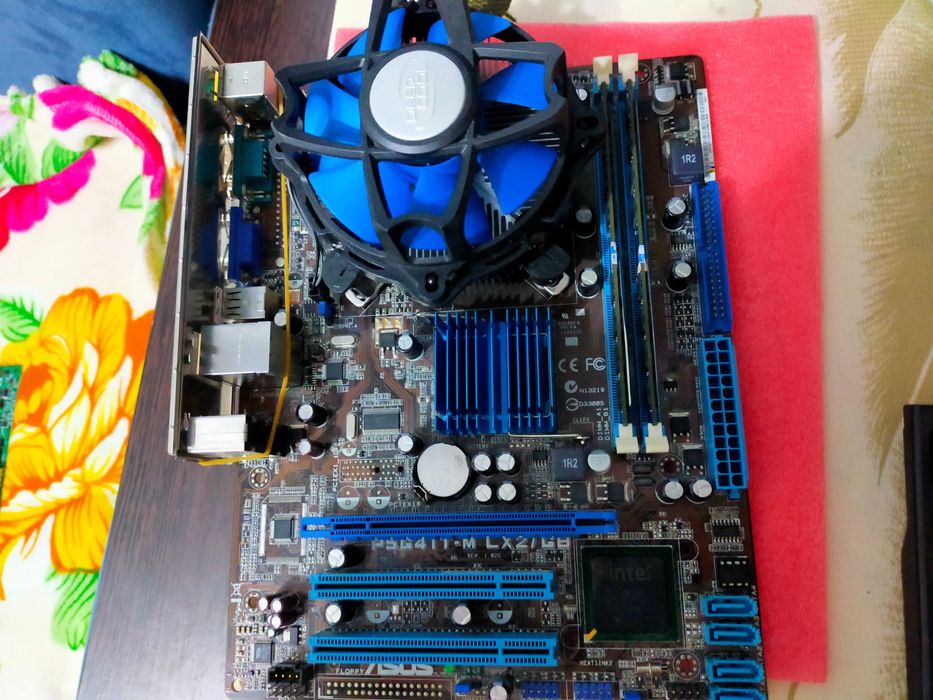 Комплекты для пк мат плата+проц+охлад