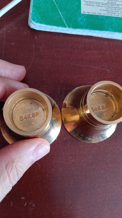 Позолоченный рюмка 24 карат