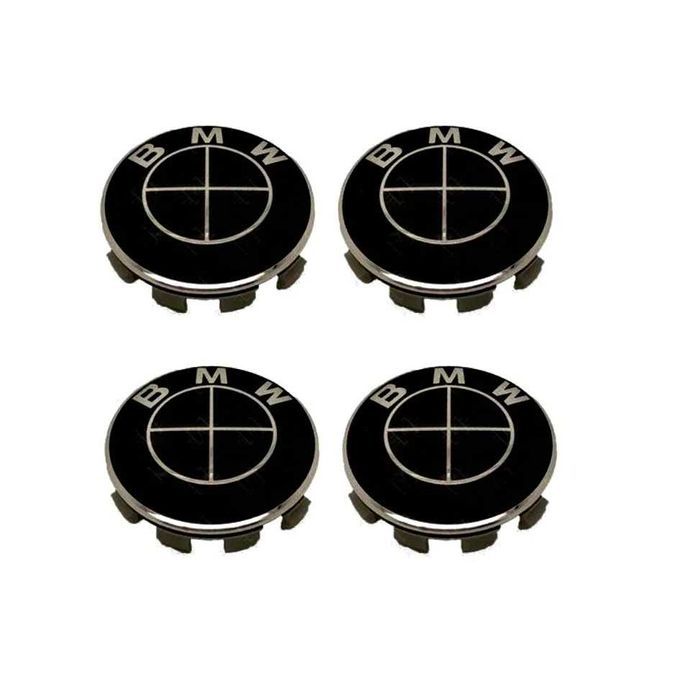 set 4 capace 68mm bmw negru pentru jante aliaj originale bmw