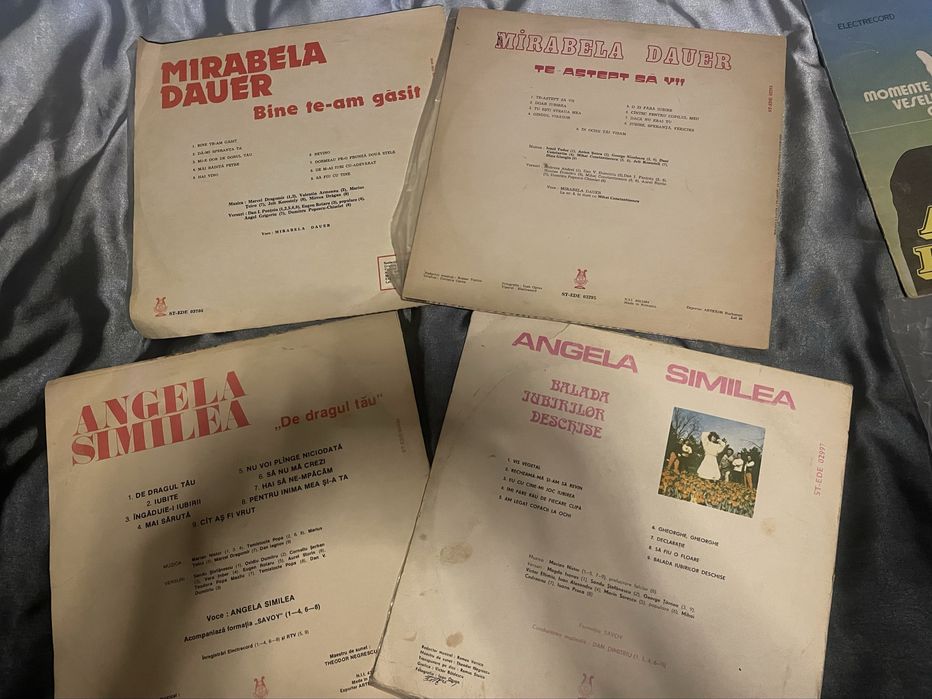 Discuri vinil românești vintage