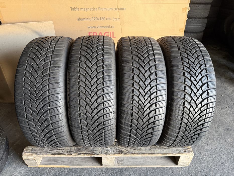 4 anvelope iarna 215/55/17 Bridgestone DOT 2022 7 mm!