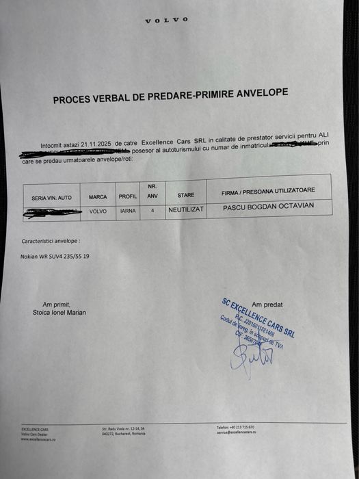 Vand jante cu tot cu anvelope pentru volvo xc90