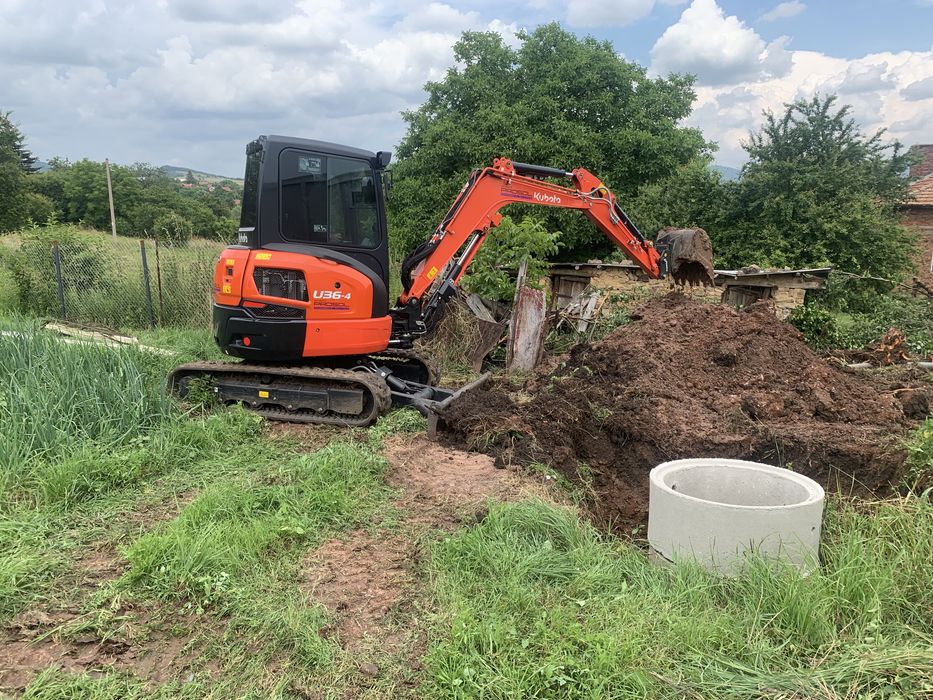 Услуги с Мини Багер Бобкат Тристранен Самосвал
