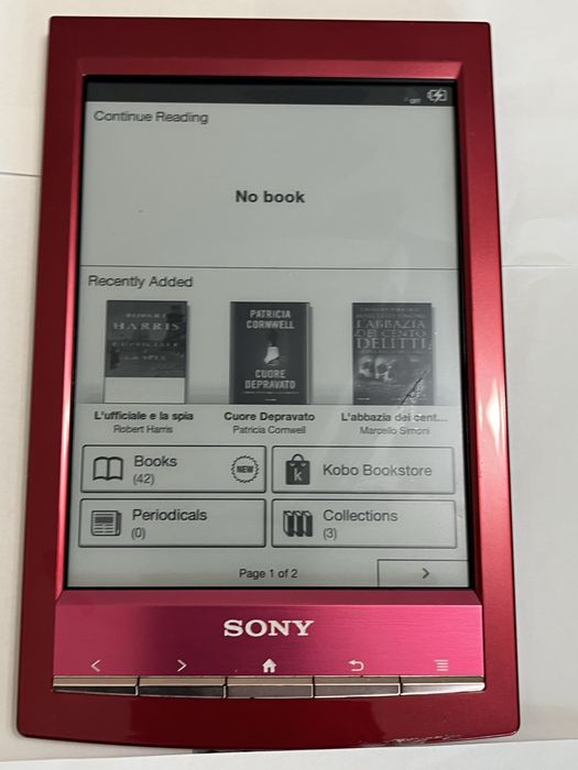 Reader Sony model PRS-T1