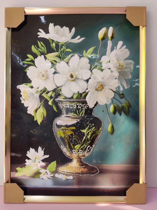 Картина ваза с цветами 3D