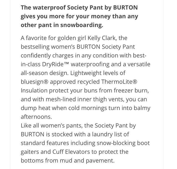 Burton - Ски / Сноубор панталон