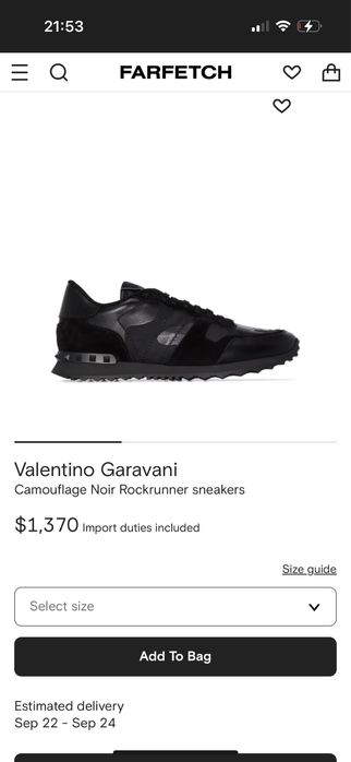 Маратонки Valentino unisex 36номер