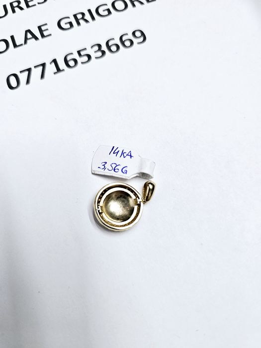 Vand pandantiv din aur 14 k 3.56 g cod 406