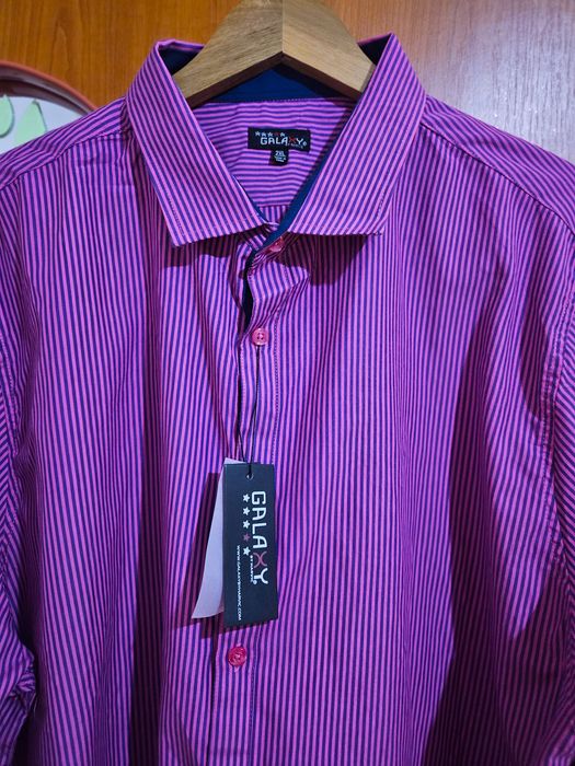 Cămașă bărbați slim fit Galaxy by Harvic